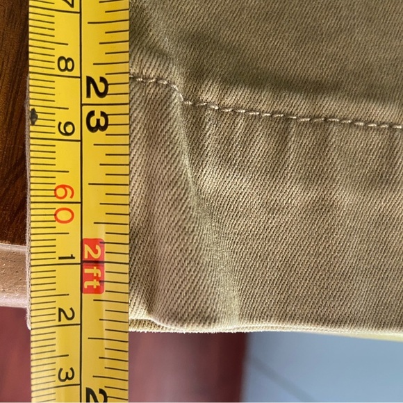 TRIBAL Audrey Hugging Button Fly Wide Leg Pant Olive Khaki Sz 16 NWT - Picture 11 of 15